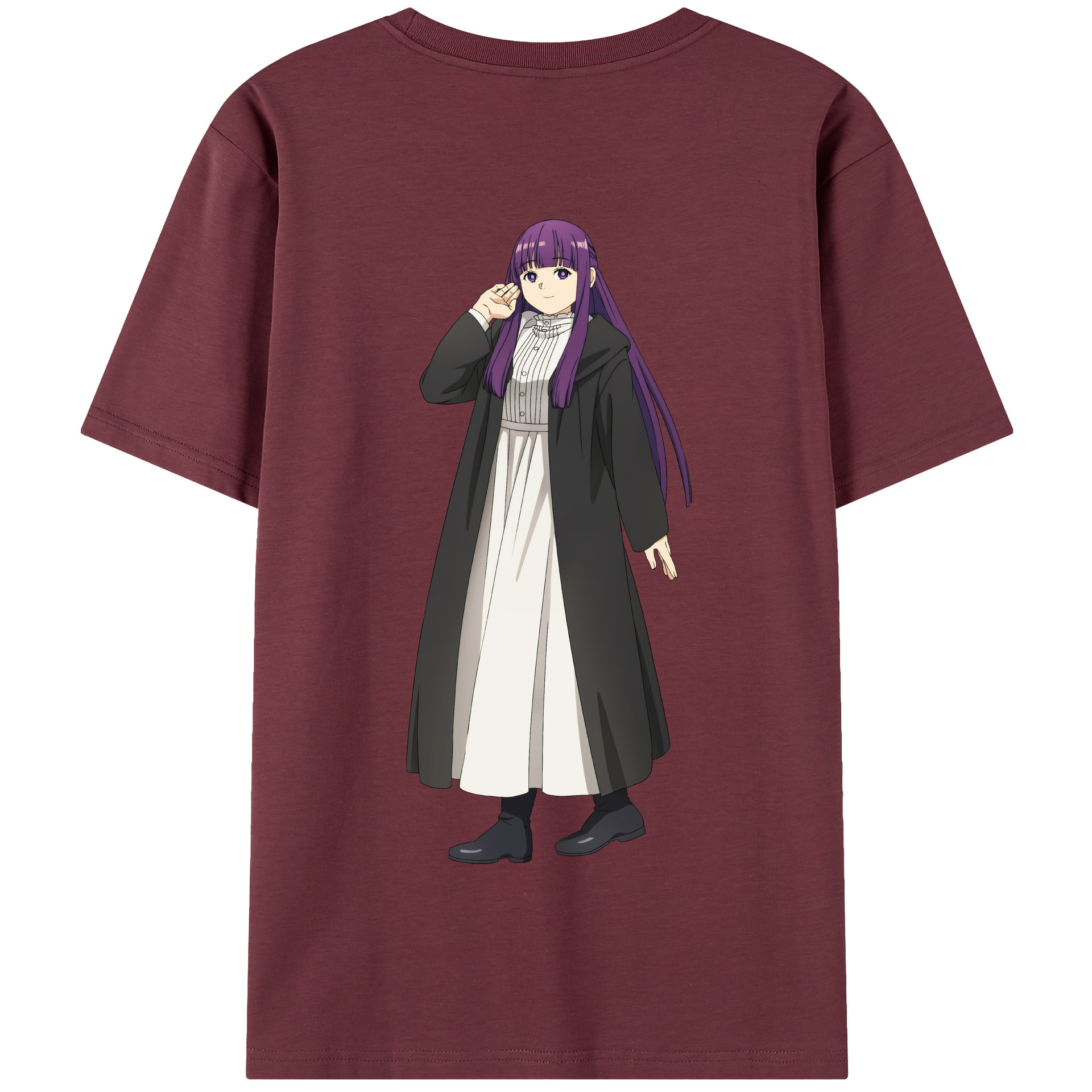 （画像用） 葬送のフリーレン Frieren 綿100％半袖Tシャツ（背面プリント）